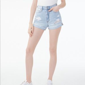 Aeropostale high-waisted mom jean shorts size 8